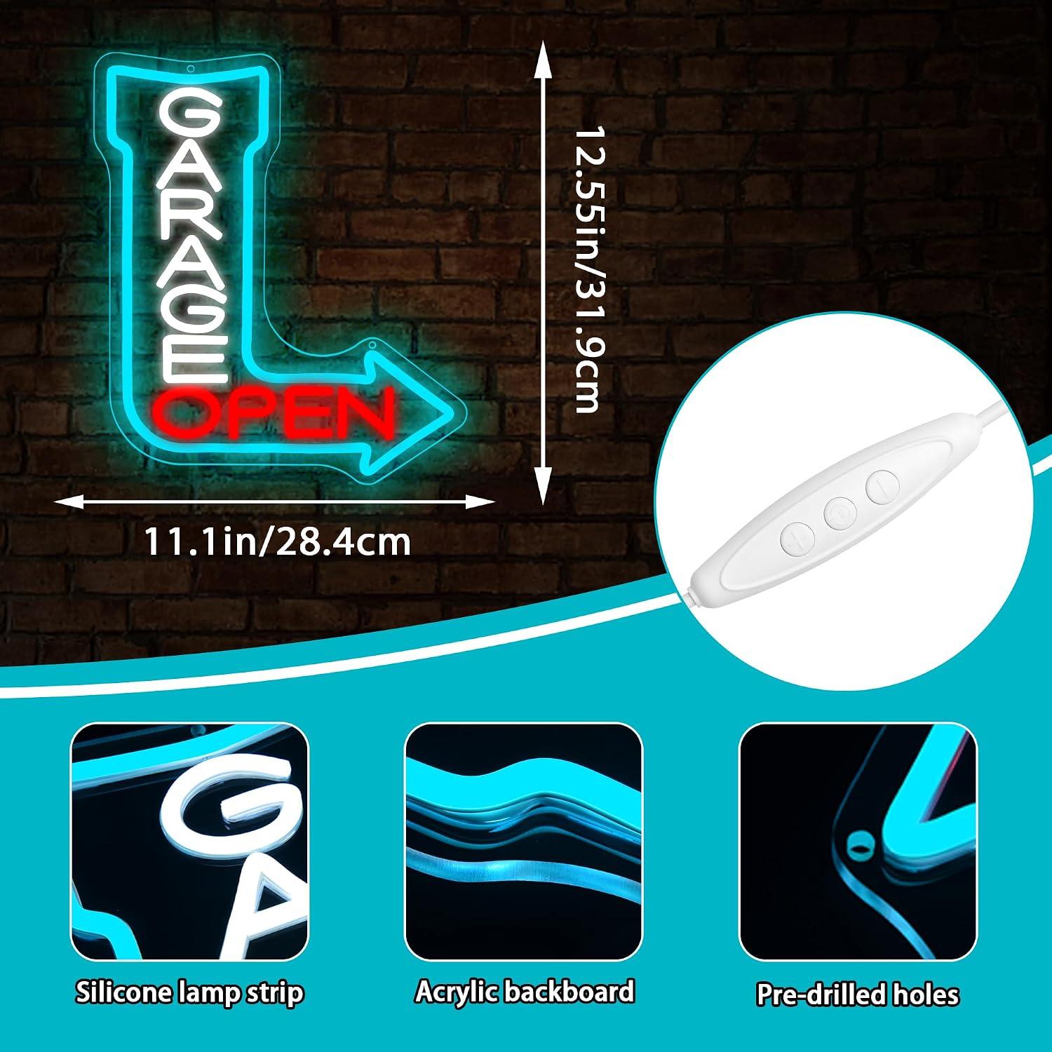 Insegna al Neon a Freccia Aper - Auto Repair Shop Open recensione e prezzo